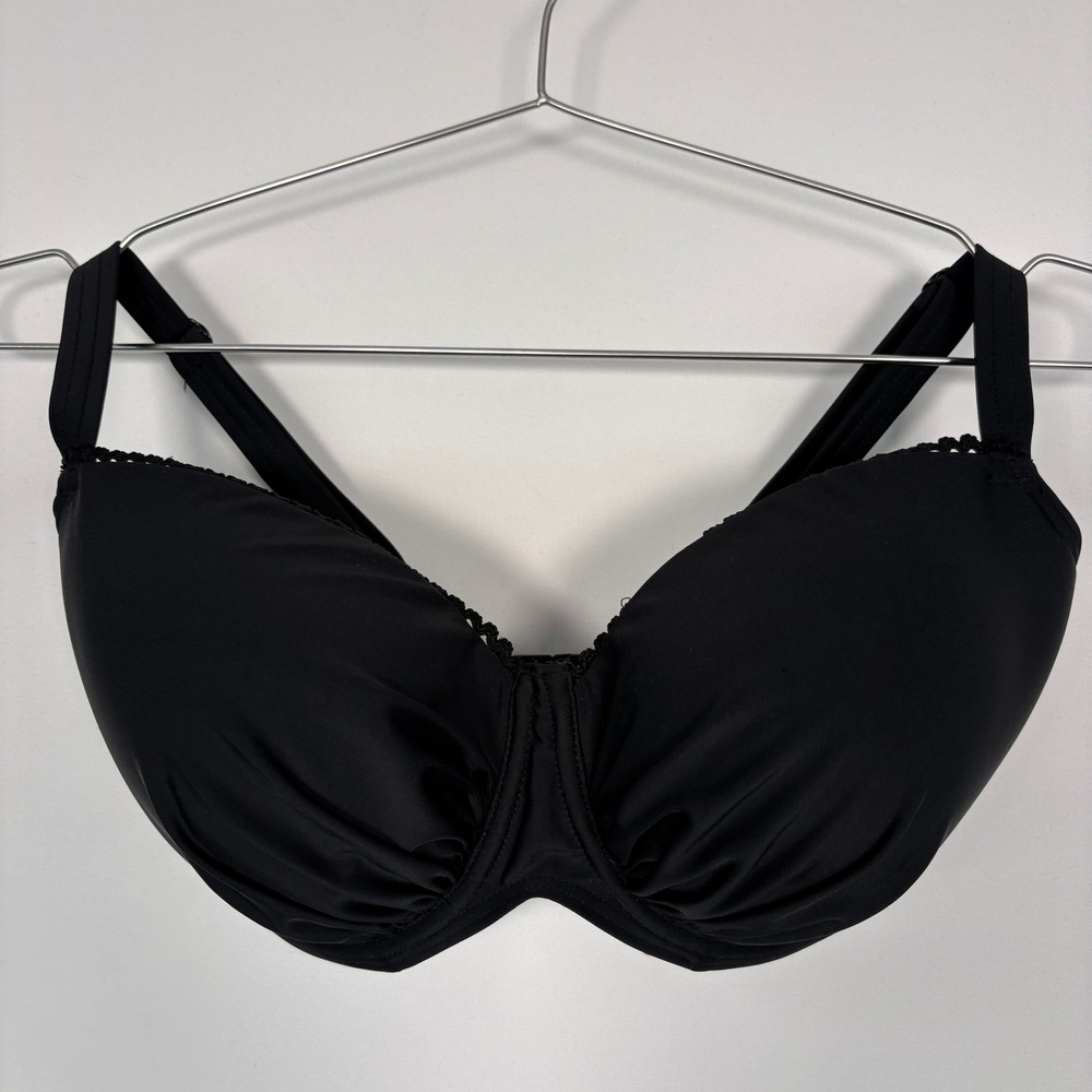 Curvy Kate Womens Jetty Balcony Bikini Top 30H Black CS3511 Underwire Ruched
